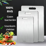 SafeCut™ RVS Snijplank - Stop met Micro Plastic & Bacteriën Eten!