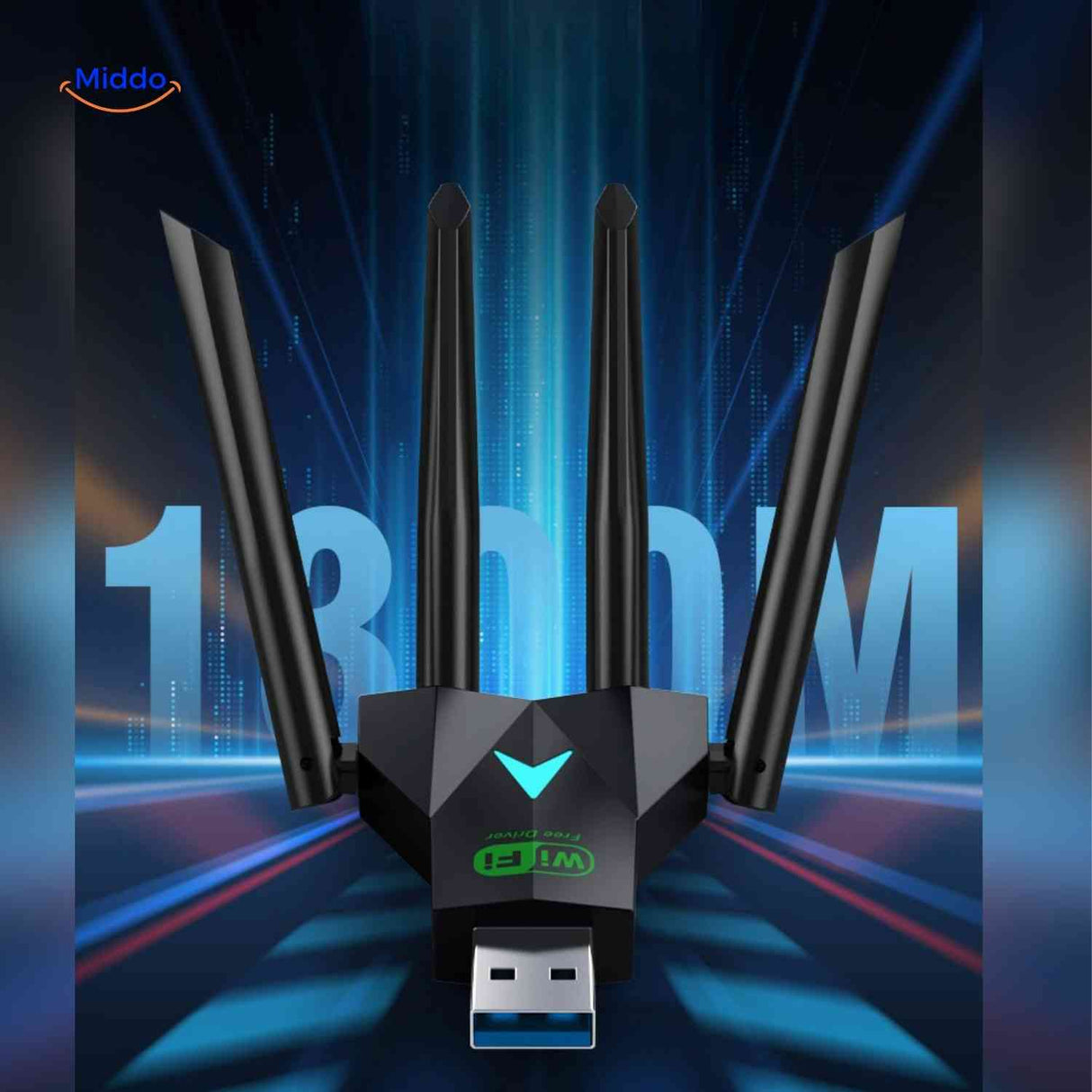 AeroLink wifi adapter signaal uitbreiding pc verbinding www.middo.nl