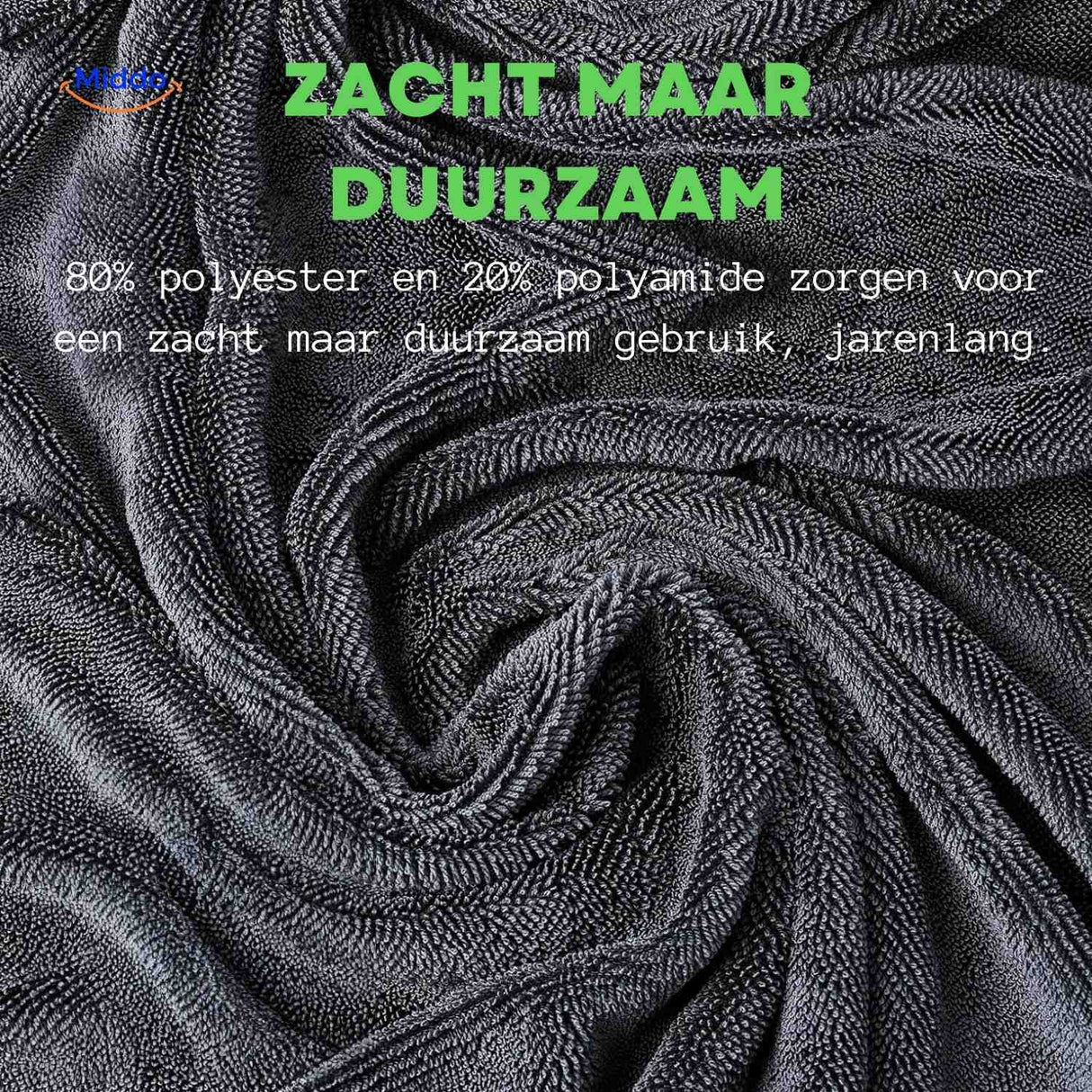 BraidDry Handdoek duurzaam en sneldrogend voor voertuigen www.middo.nl