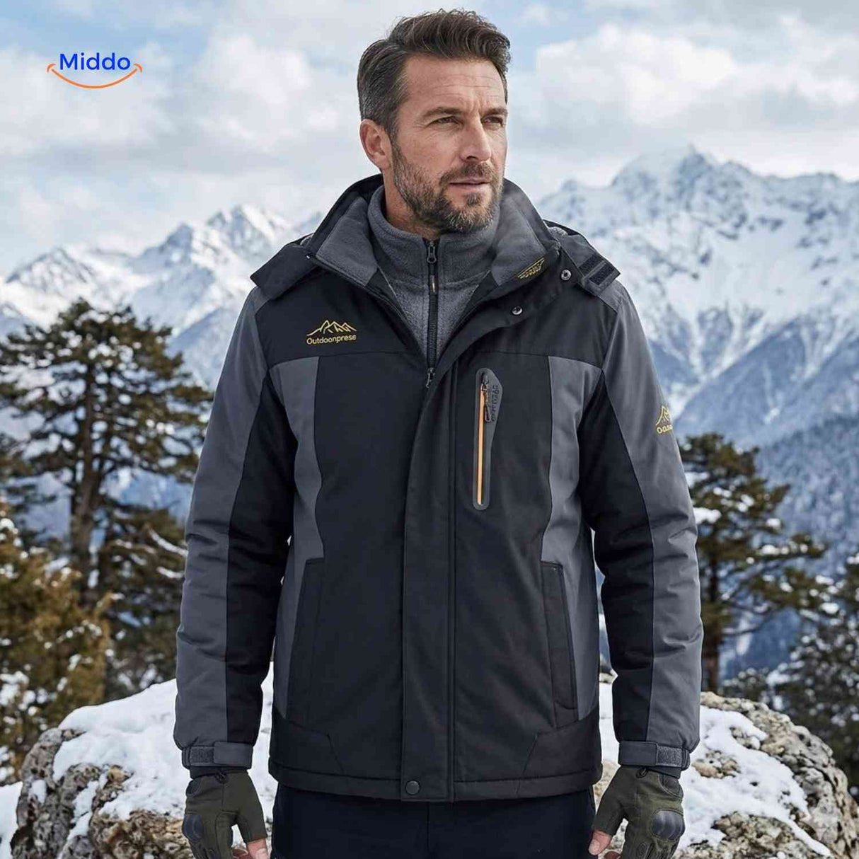 Coldura Jas outdoorjas voor koude winterdagen www.middo.nl