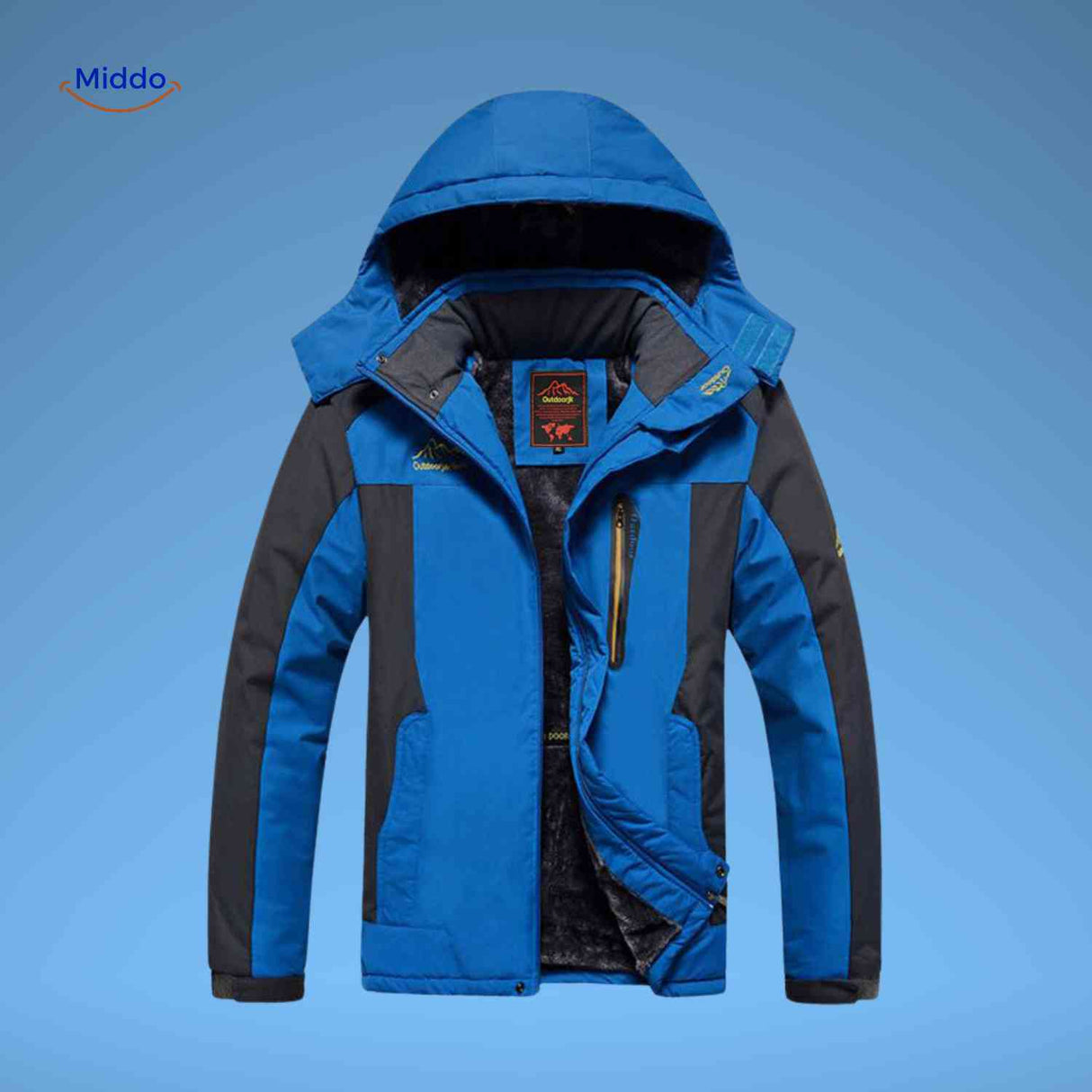 Coldura Jas waterdichte winterjas met capuchon en fleecevoering www.middo.nl