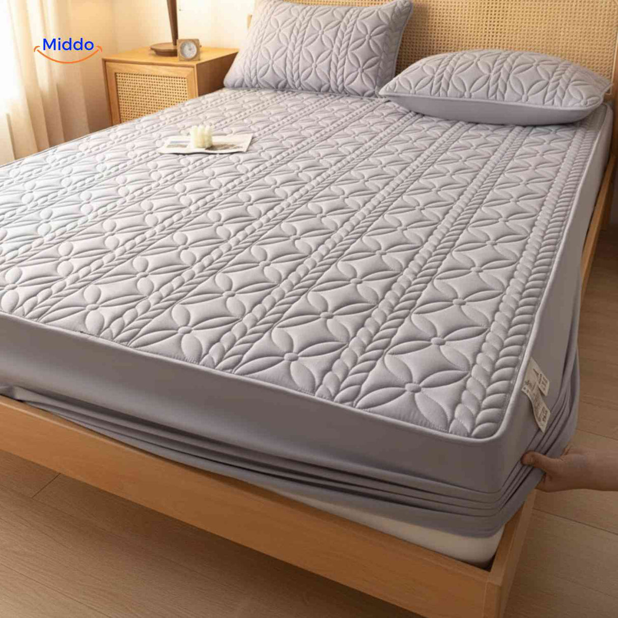 Comfortora Bedhoes elastische hoeken rekbare matrasbeschermer www middo.nl
