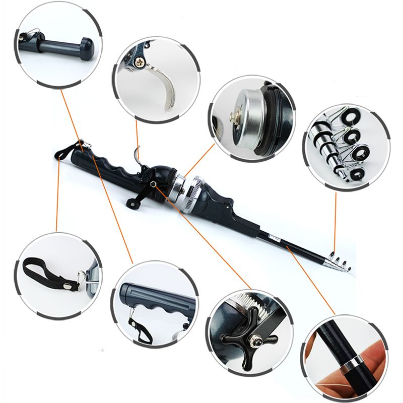 Accessoires voor de compacte telescopische hengelkit
