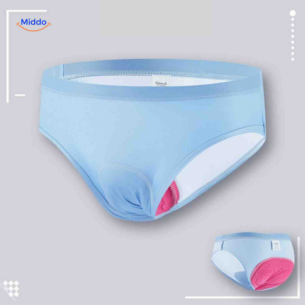 Cyclira Fietsbroek dames fiets slip blauw met gel pad www.middo.nl