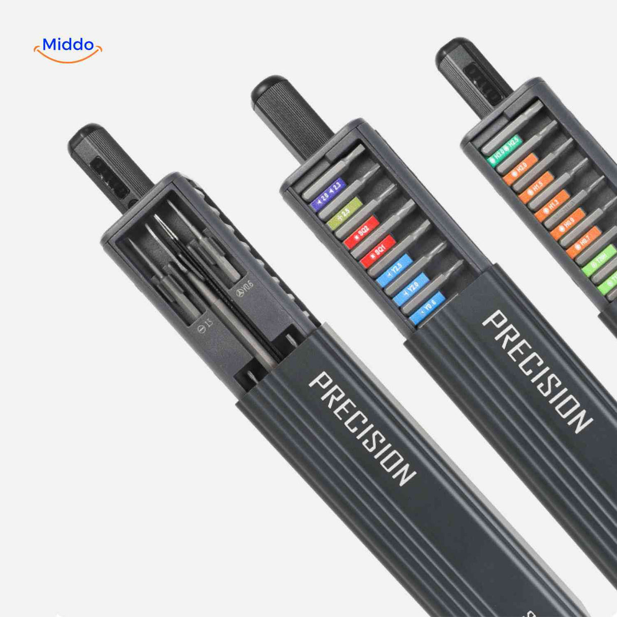 FixPro Schroevendraaier Set precisie bits in modulaire opslag www.middo.nl