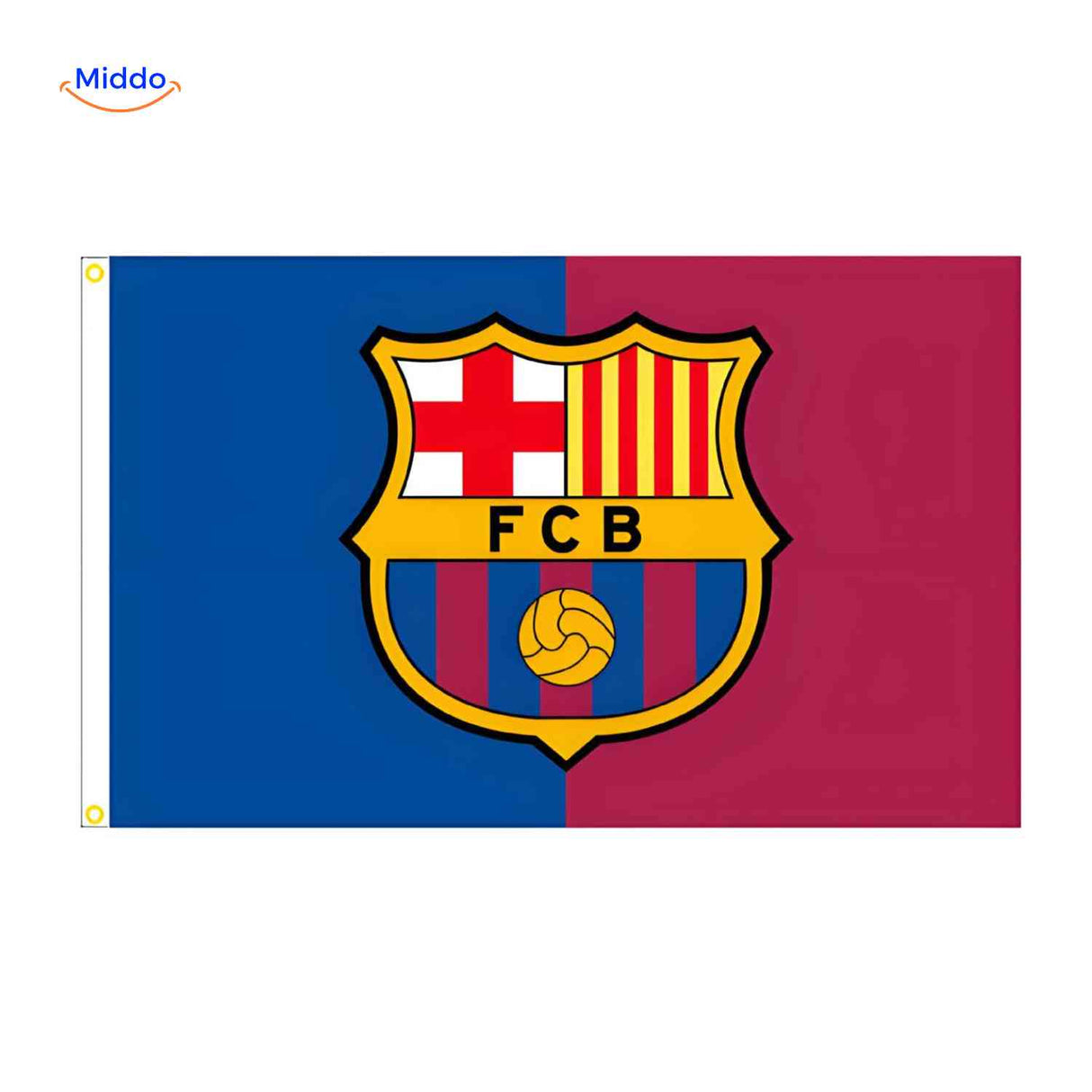 Flagora Vlaggen fc barcelona vlag clublogo design www.middo.nl