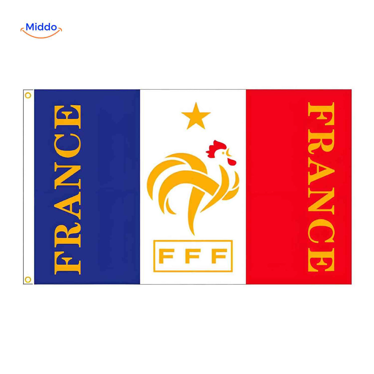 Flagora Vlaggen frankrijk vlag fff logo voetbal www.middo.nl