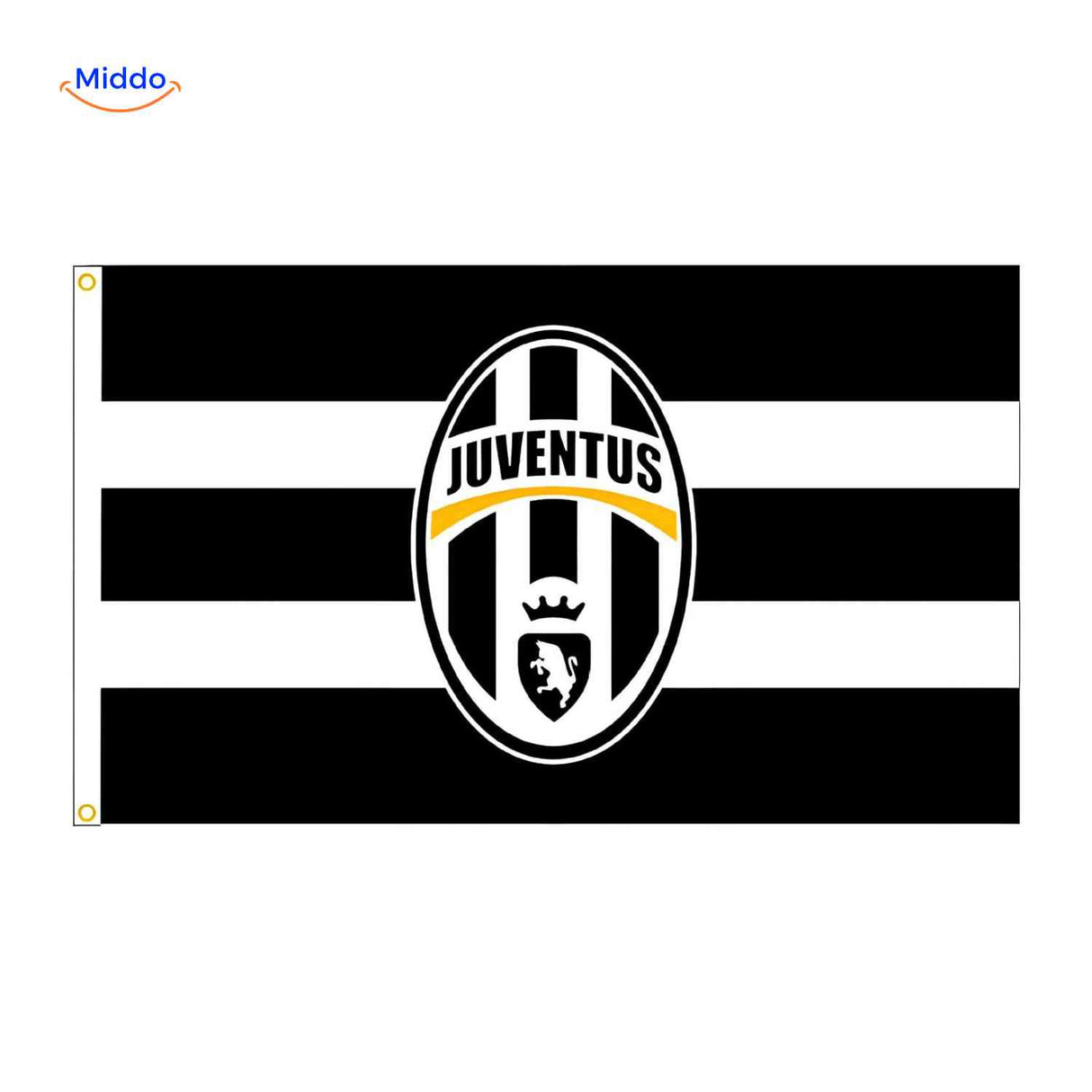 Flagora Vlaggen juventus zwart wit strepen vlag www.middo.nl