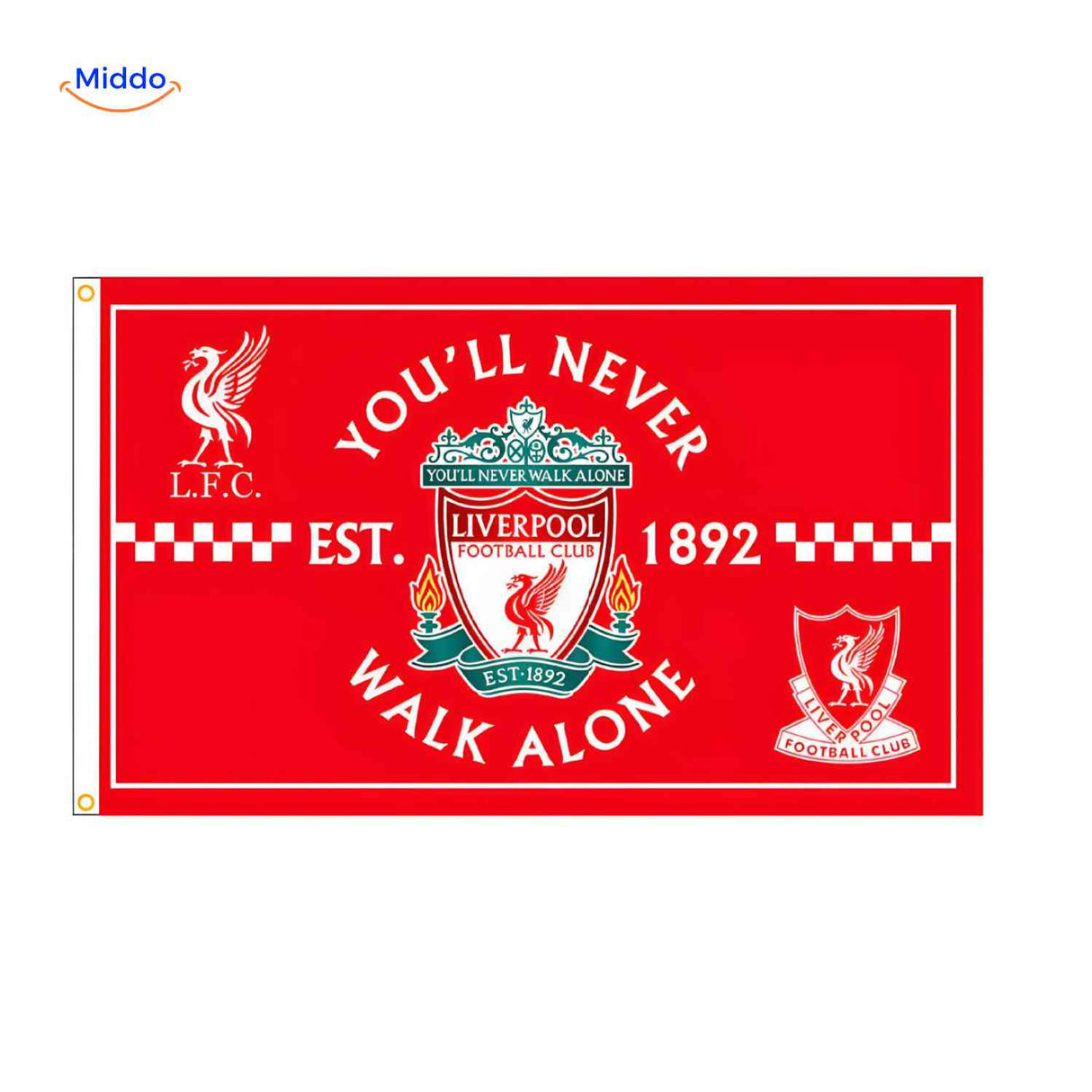 Flagora Vlaggen liverpool vlag youll never walk alone supporters www.middo.nl