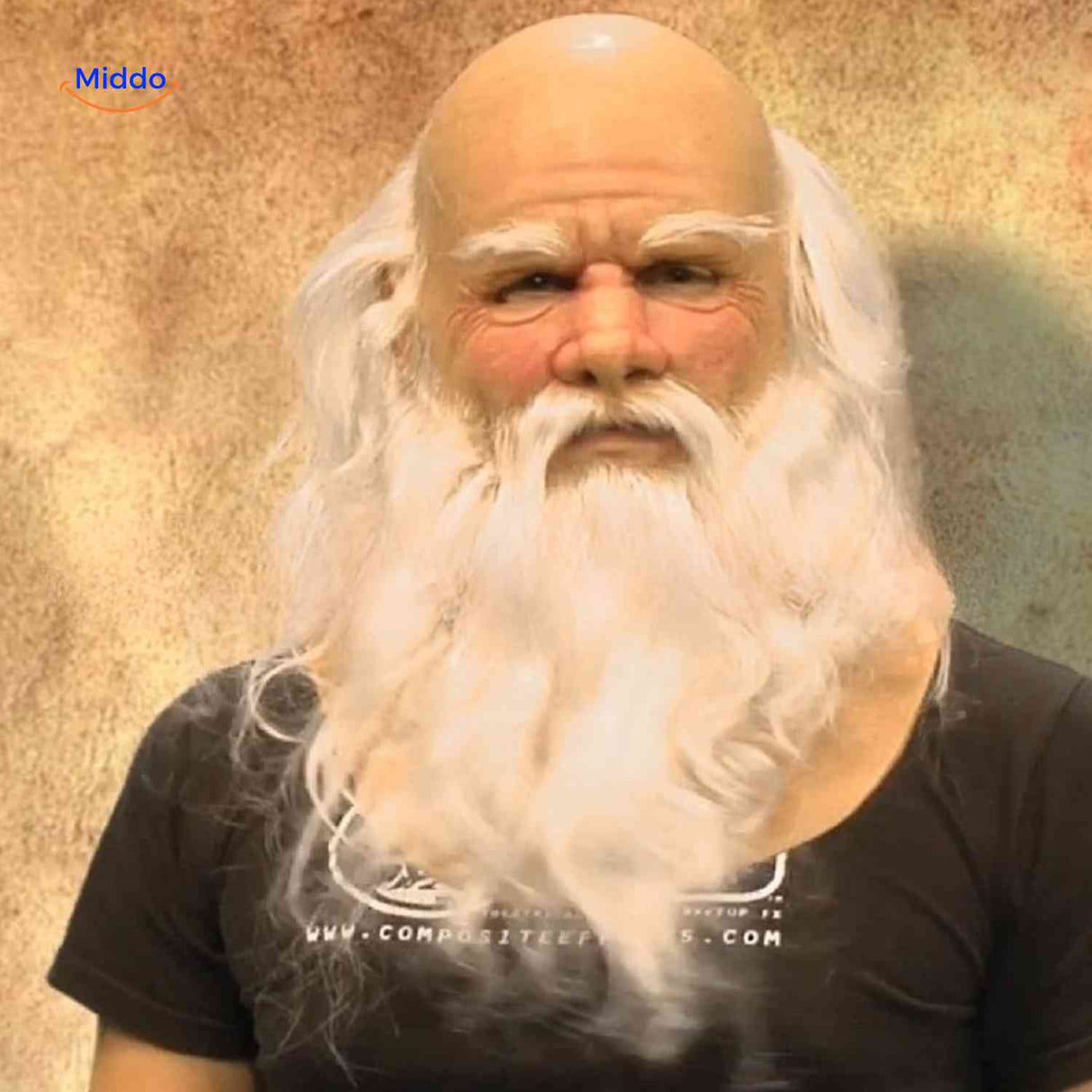 Gerontix Masker oudeman met witte baard www.middo.nl
