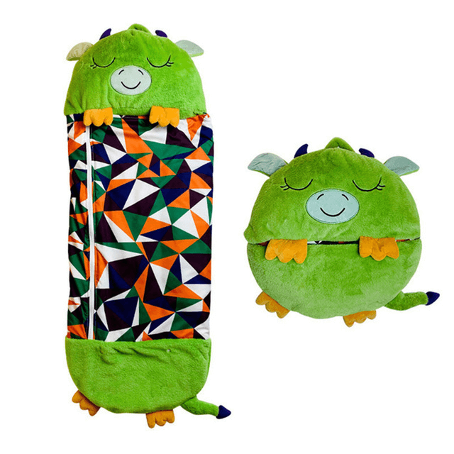 Knuffelslaapzak in draakdesign voor kinderen