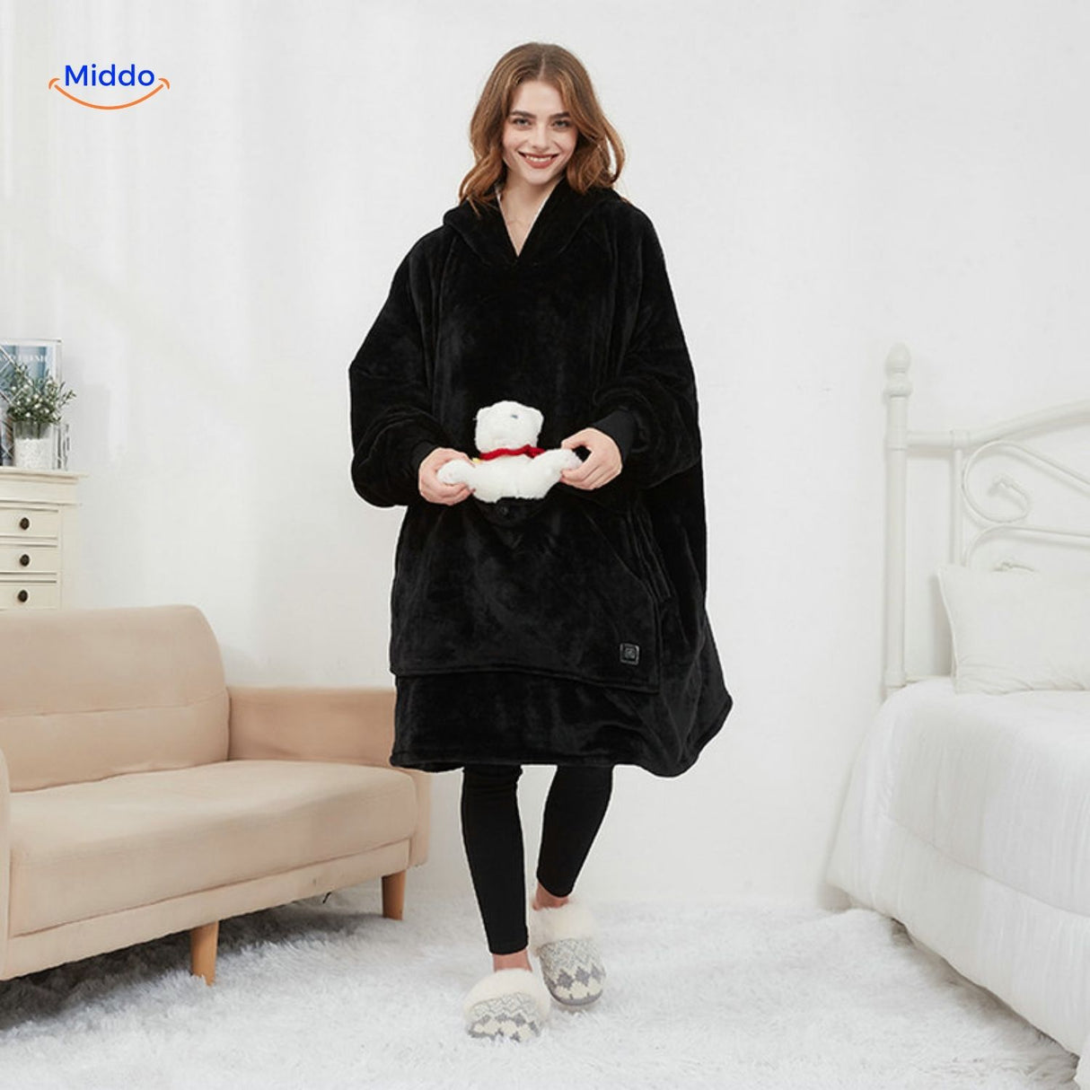 HeatCozy Premium verwarmde trui met 3 zones Middo
