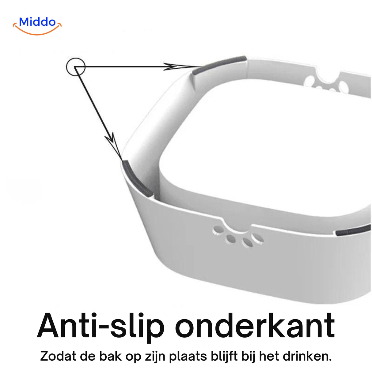 HydroPaws Anti-Spat Drinkbak met non-slip onderkant