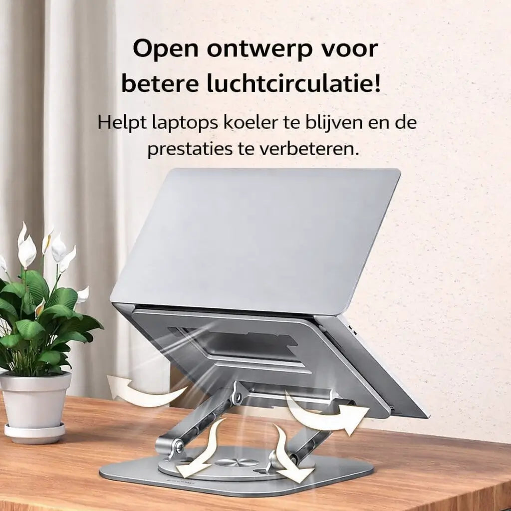 Support rotatif à 360° en aluminium pour ordinateur portable ou tablette - RÉDUCTION DU VENDREDI NOIR !