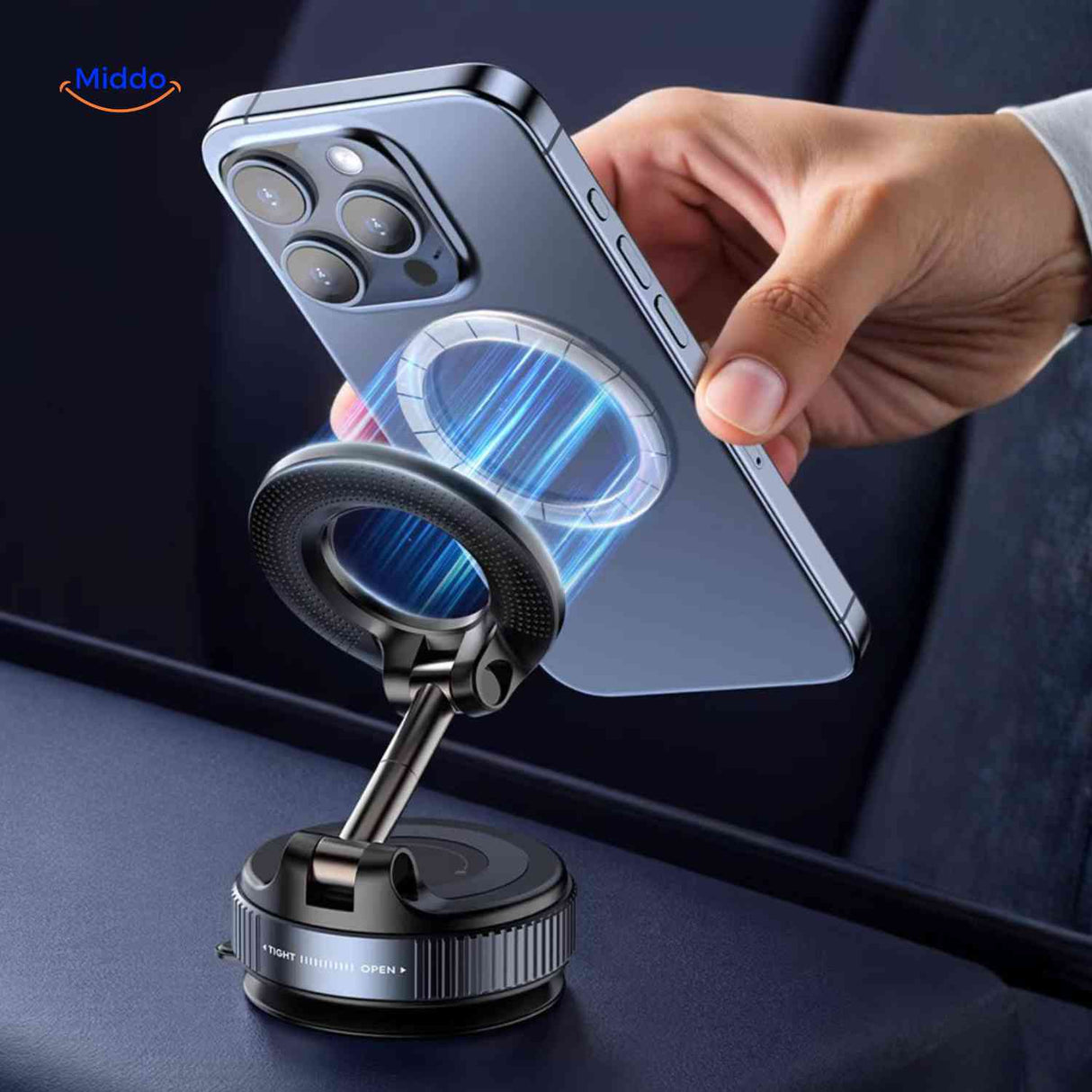 MagnaFold Houder magsafe ring adapter telefoonhouder accessoire www.middo.nl