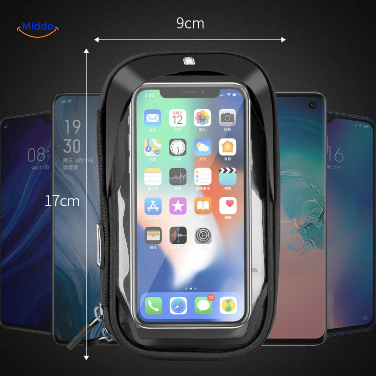 MotoGrip™ Telefoonhouder | Waterdicht, Stevig & Touchscreen-Vriendelijk!