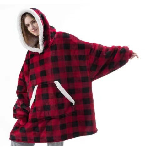 Extra Warme Onesize XXL Hoodie van Sherpa Fleece!