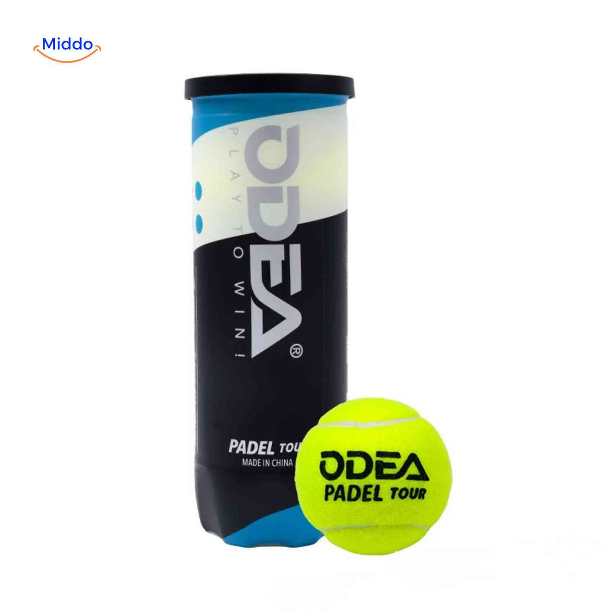 PadelPro Ballen padel tour bal met koker closeup www.middo.nl