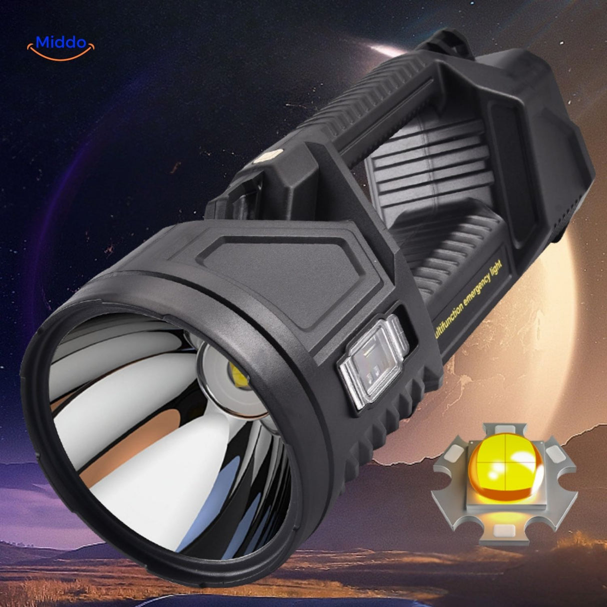 PowerBeam Zoeklicht perfect voor extreem outdoor gebruik www.middo.nl