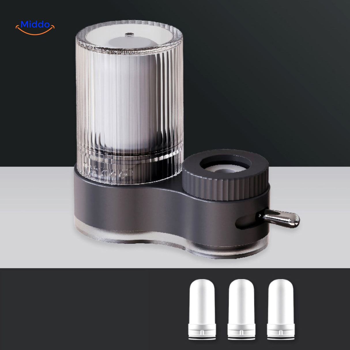 PureFlow kraan met chromen finish en multiple filters www.middo.nl