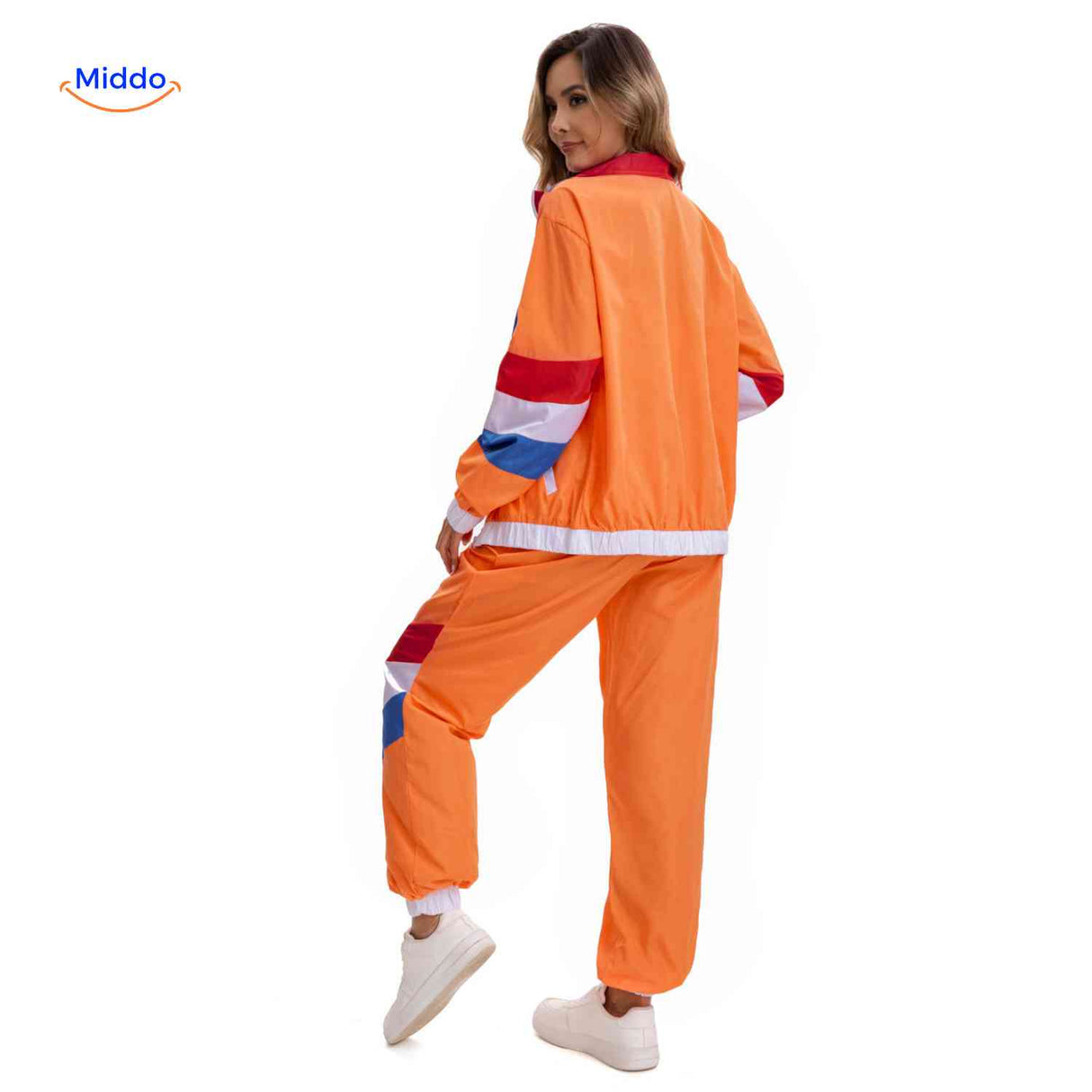 RetroVibe Set dames jogging set comfortabele pasvorm www.middo.nl