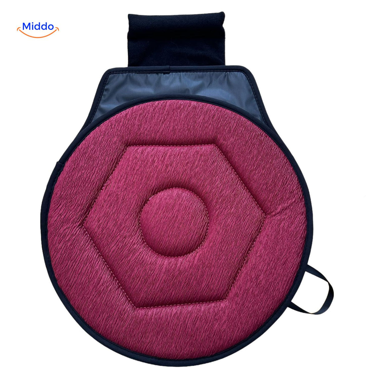 Rotacush Zitkussen grijs hexagon kussens wellness www.middo.nl
