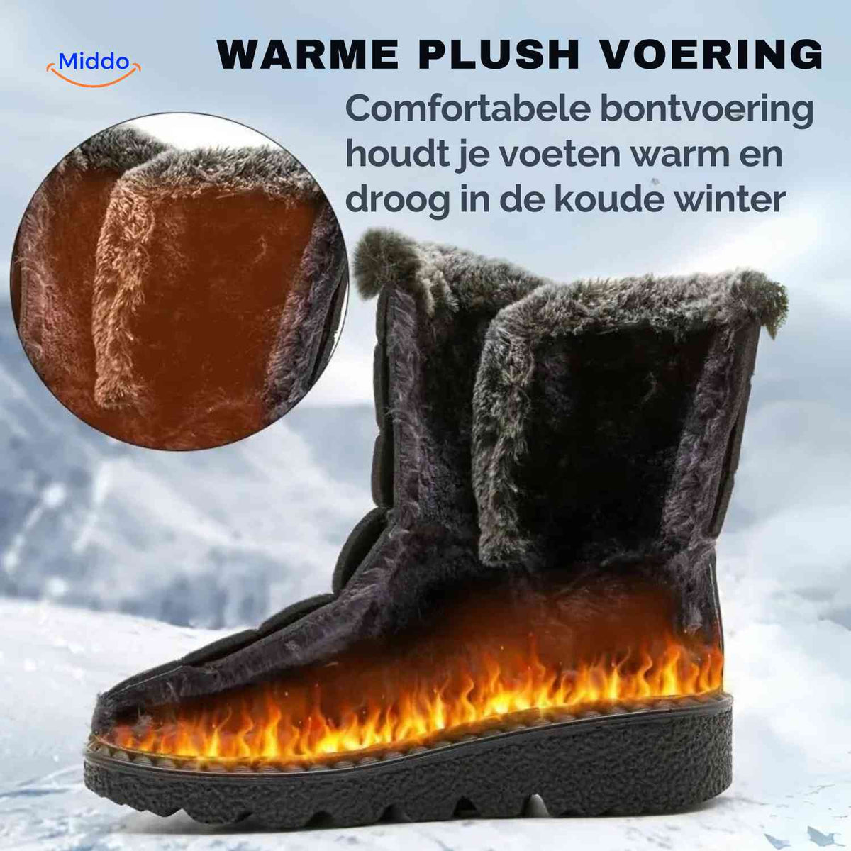 Mishansha Winterschoenen Antislip Comfortabel Winterlaarzen met Warm