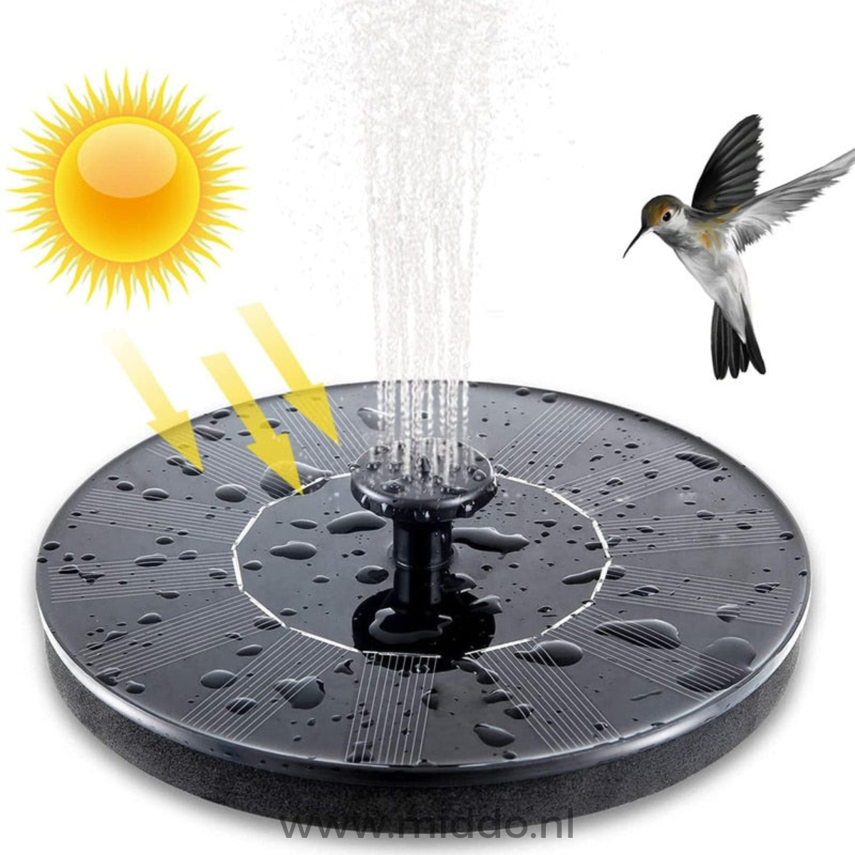 Fontein op zonne-energie - Waterornamenten