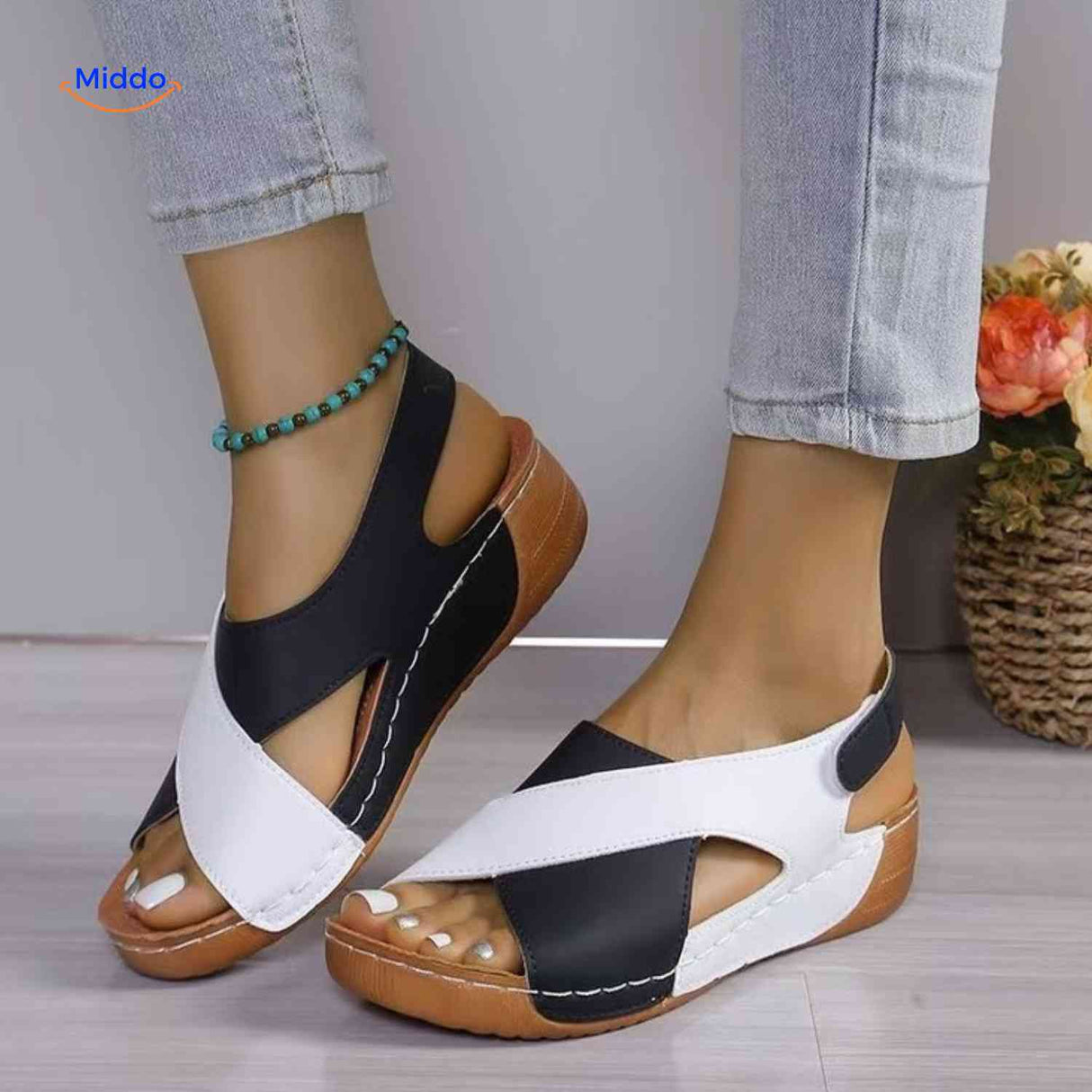 Soleva Sandalen dames sandalen met klassieke pasvorm www.middo.nl