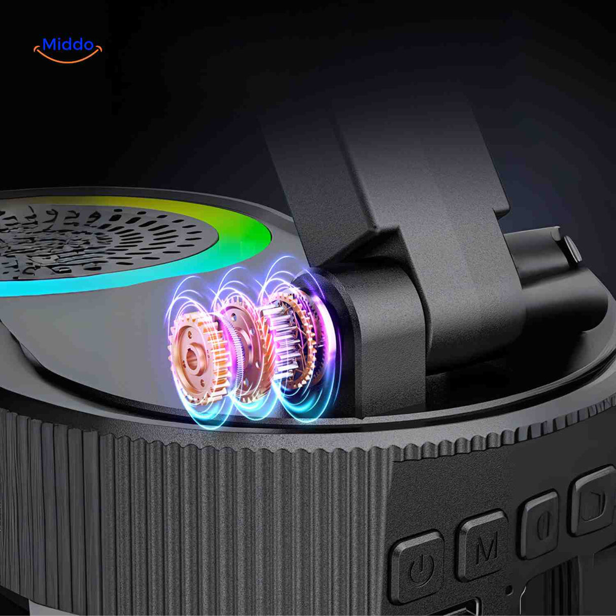 SoundMate Speaker telefoon met rainbow verlichting www.middo.nl