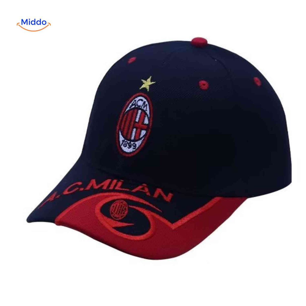 Sportiva Pet ac milan voetbal pet logo www.middo.nl