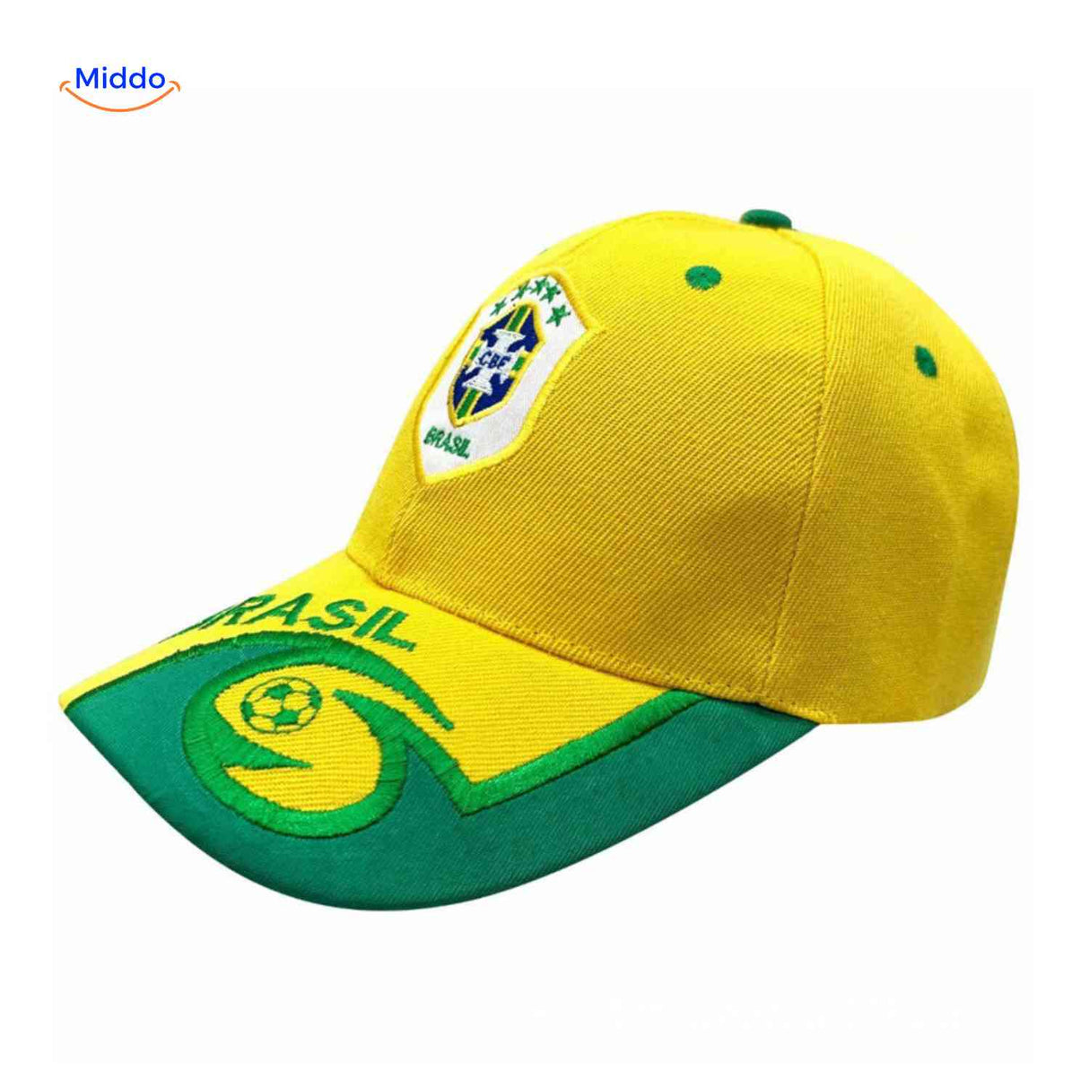 Sportiva Pet brazil voetbal pet verstelbare sportcap www.middo.nl
