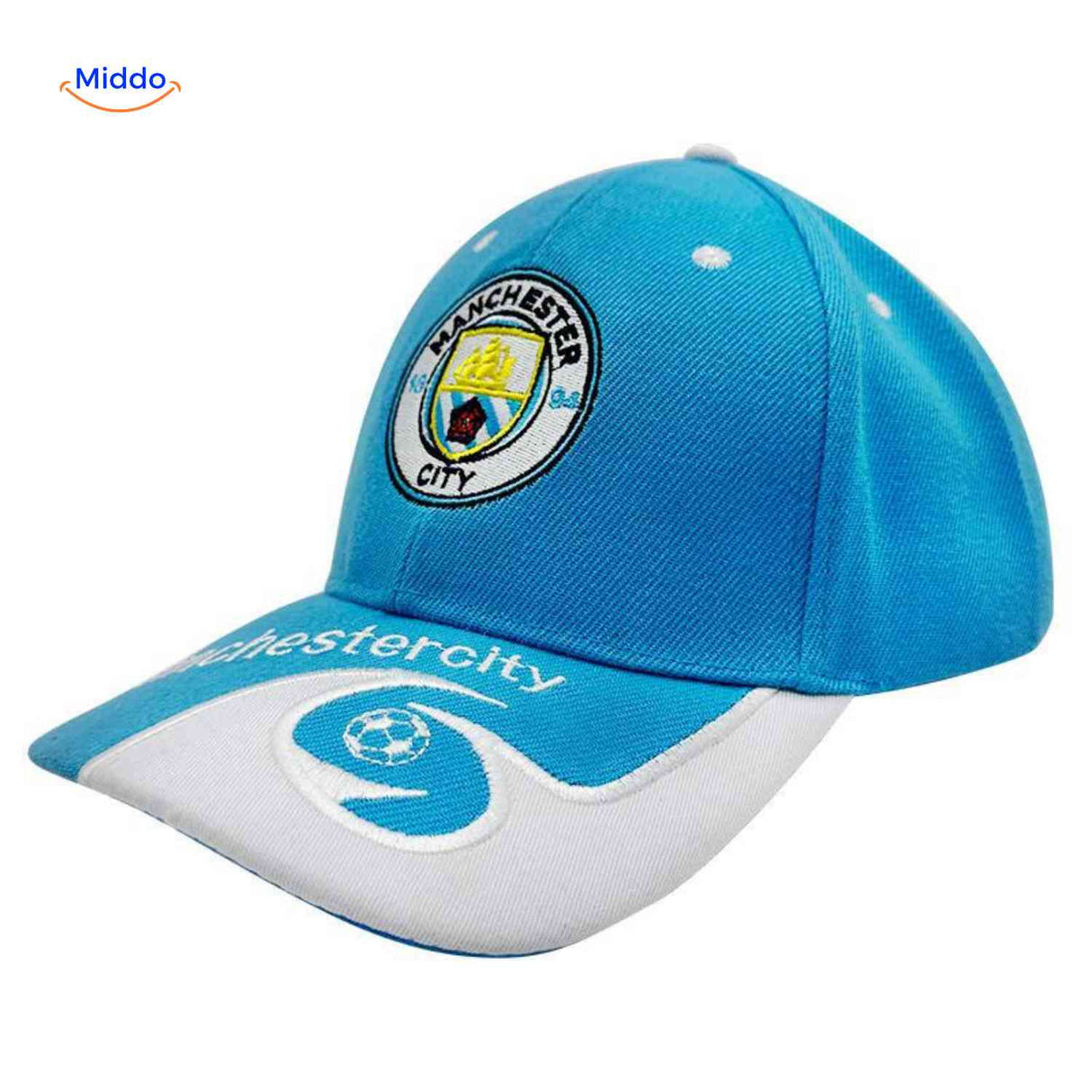 Sportiva Pet manchester city voetbal pet logo www.middo.nl