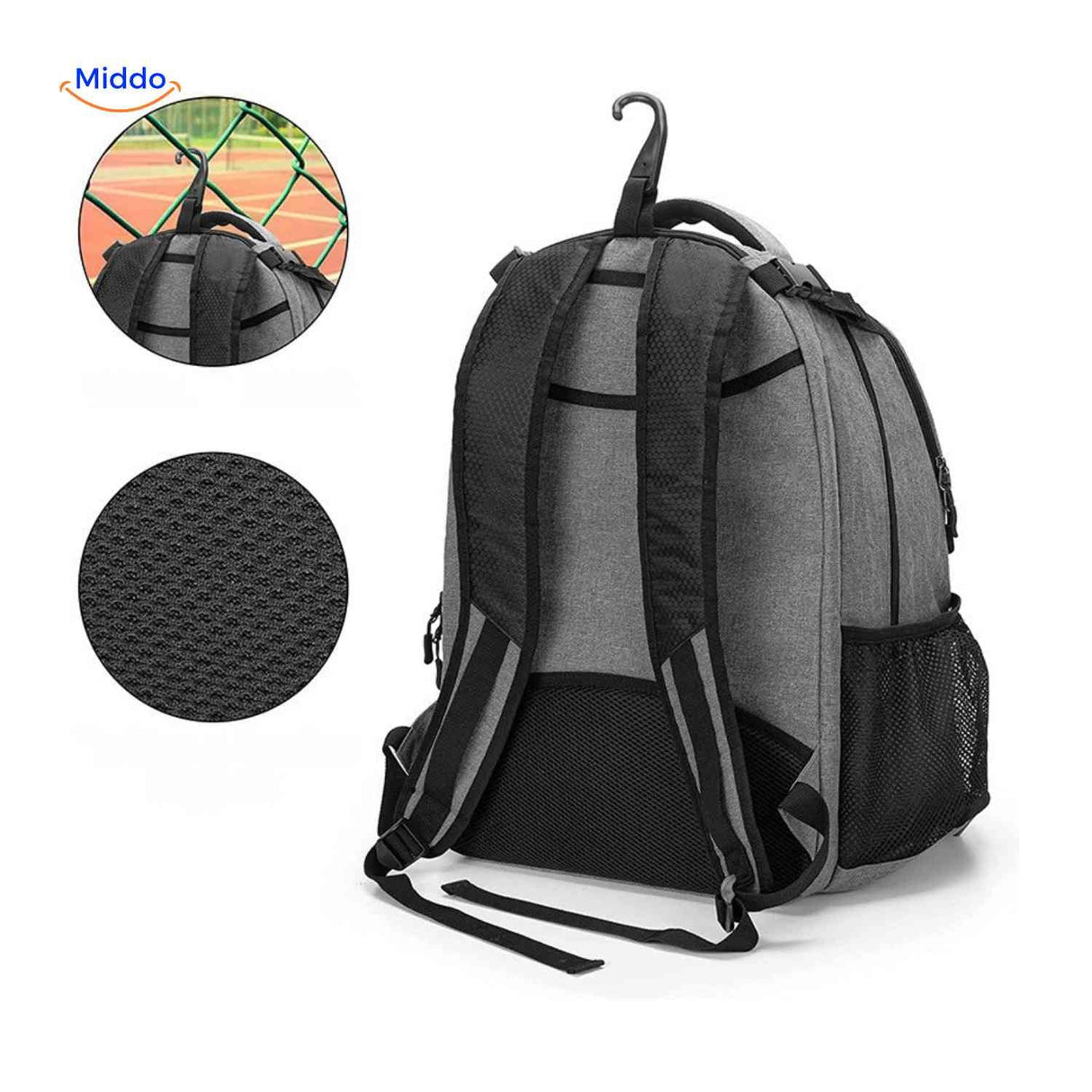 Sportivo Rugzak rugzak met zijvakken en accessoires www.middo.nl
