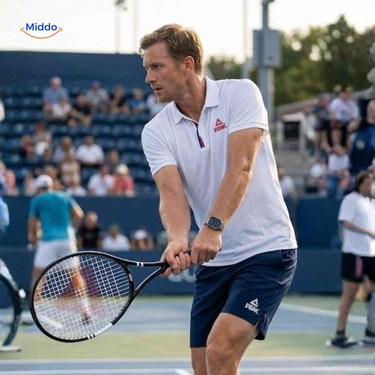 Tennixo Tennisset tennisracket backhand oefening netspel www.middo.nl