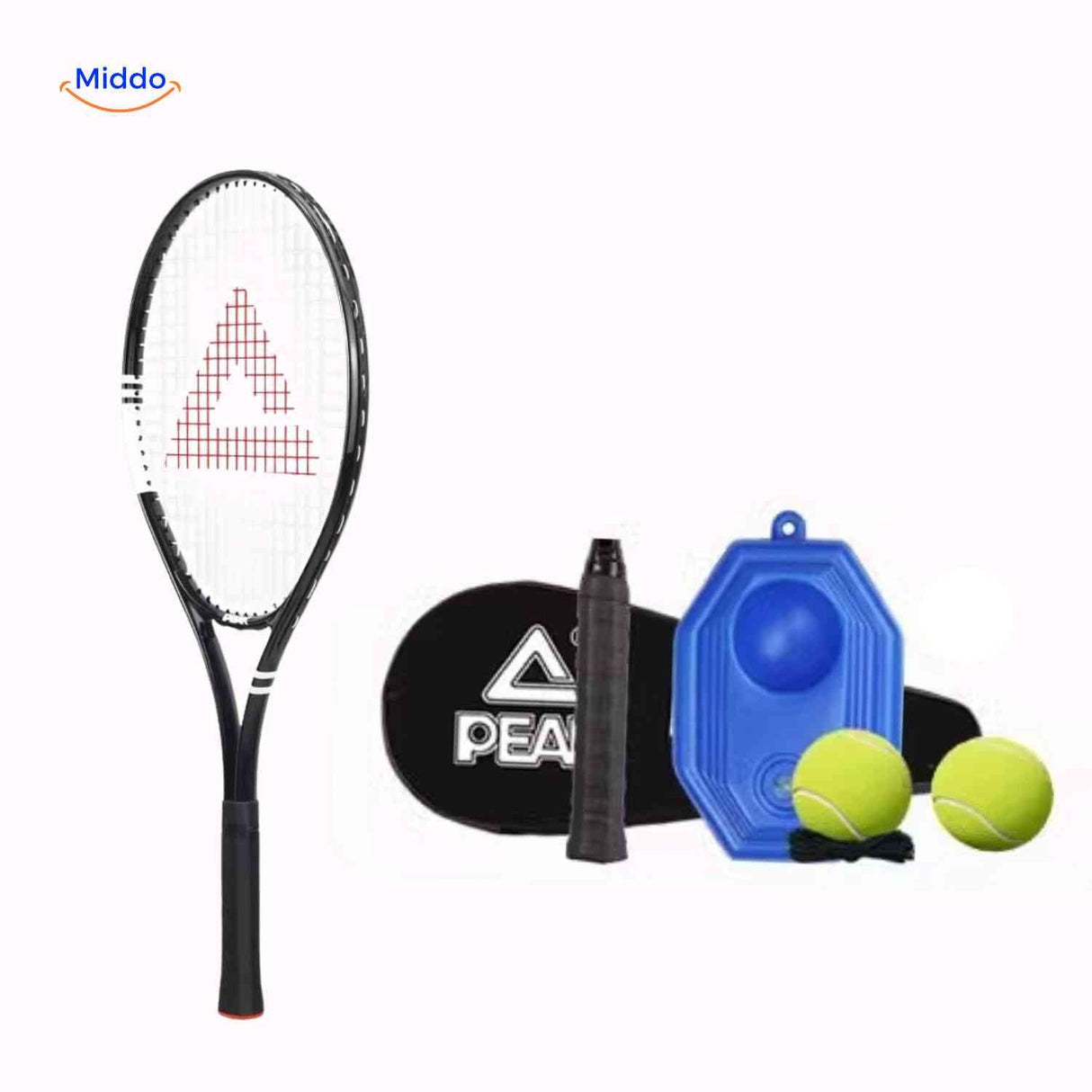 Tennixo Tennisset tennisracket stijlvol frame sportief www.middo.nl