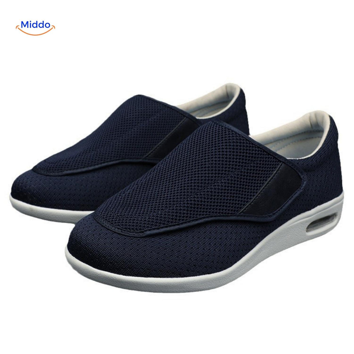 Trendstep donkerblauwe schoenen met ventilatie middo.nl