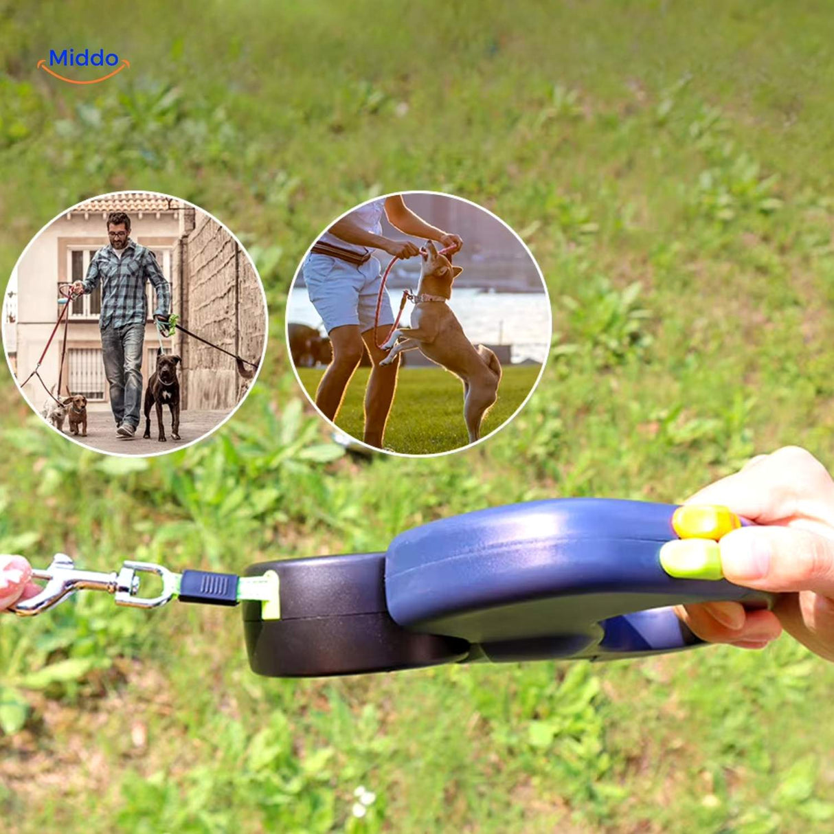 Twintails Easywalk tweezijdige rolhondenriem voor wandelen