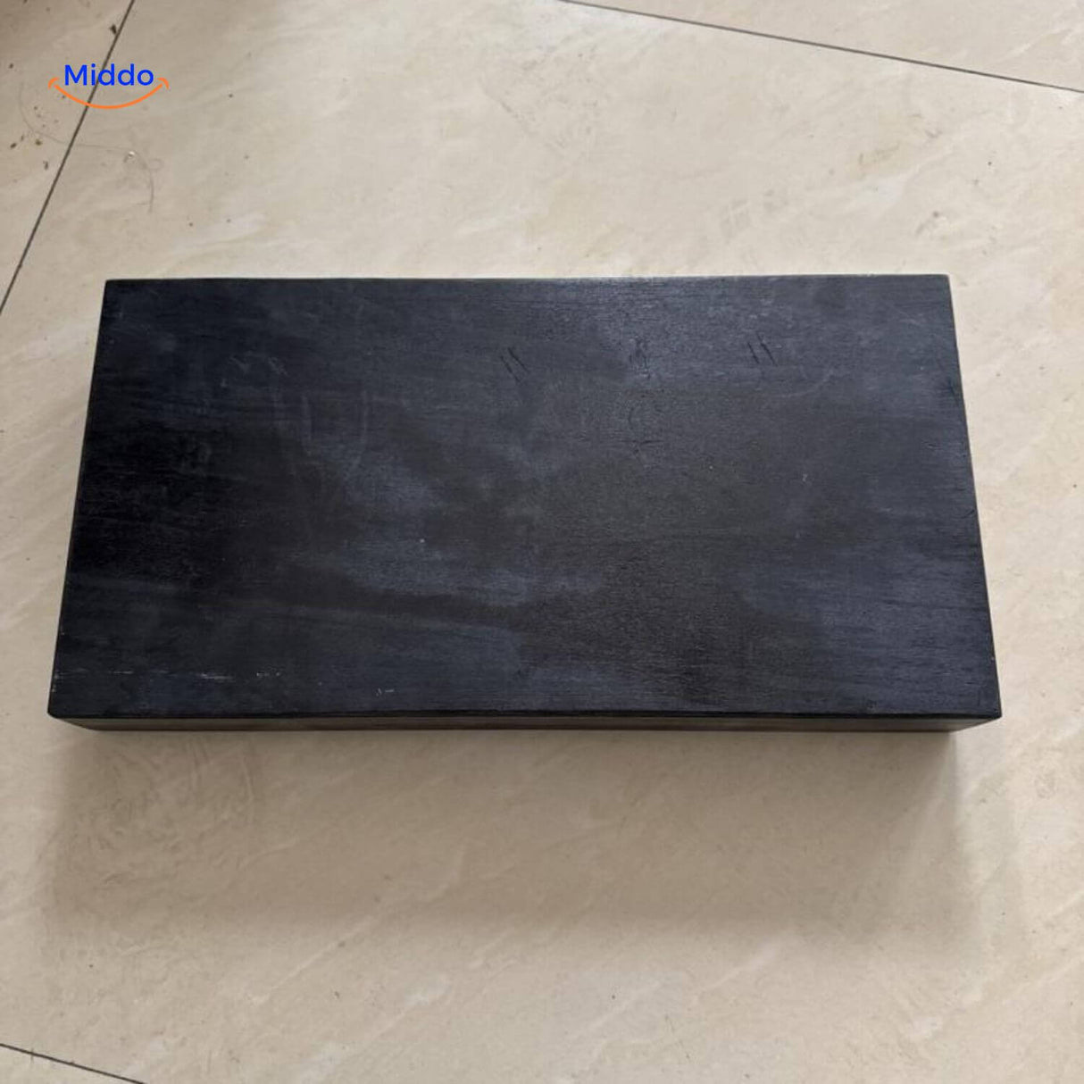 Vinaluxe Shelf zwart met verborgen opbergruimte www.middo.nl