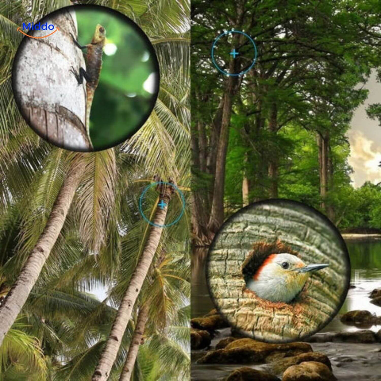 VisioZoom Scope monoculair zoom in dieren en vogels www.middo.nl