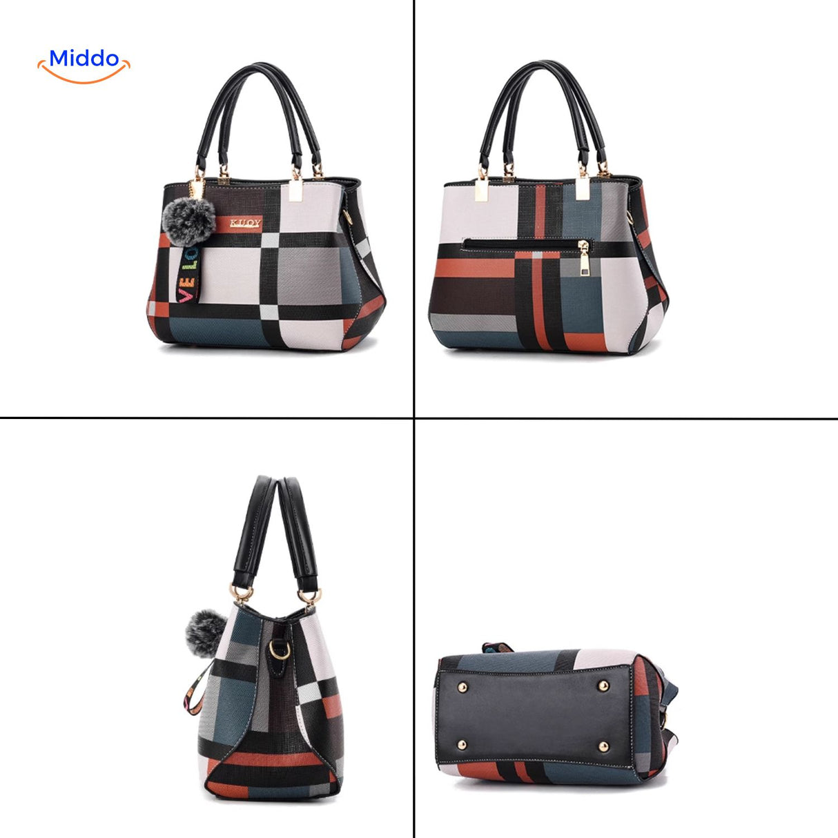 VivaLuxe Tote tassen drie perspectieven gezien handtas www.middo.nl