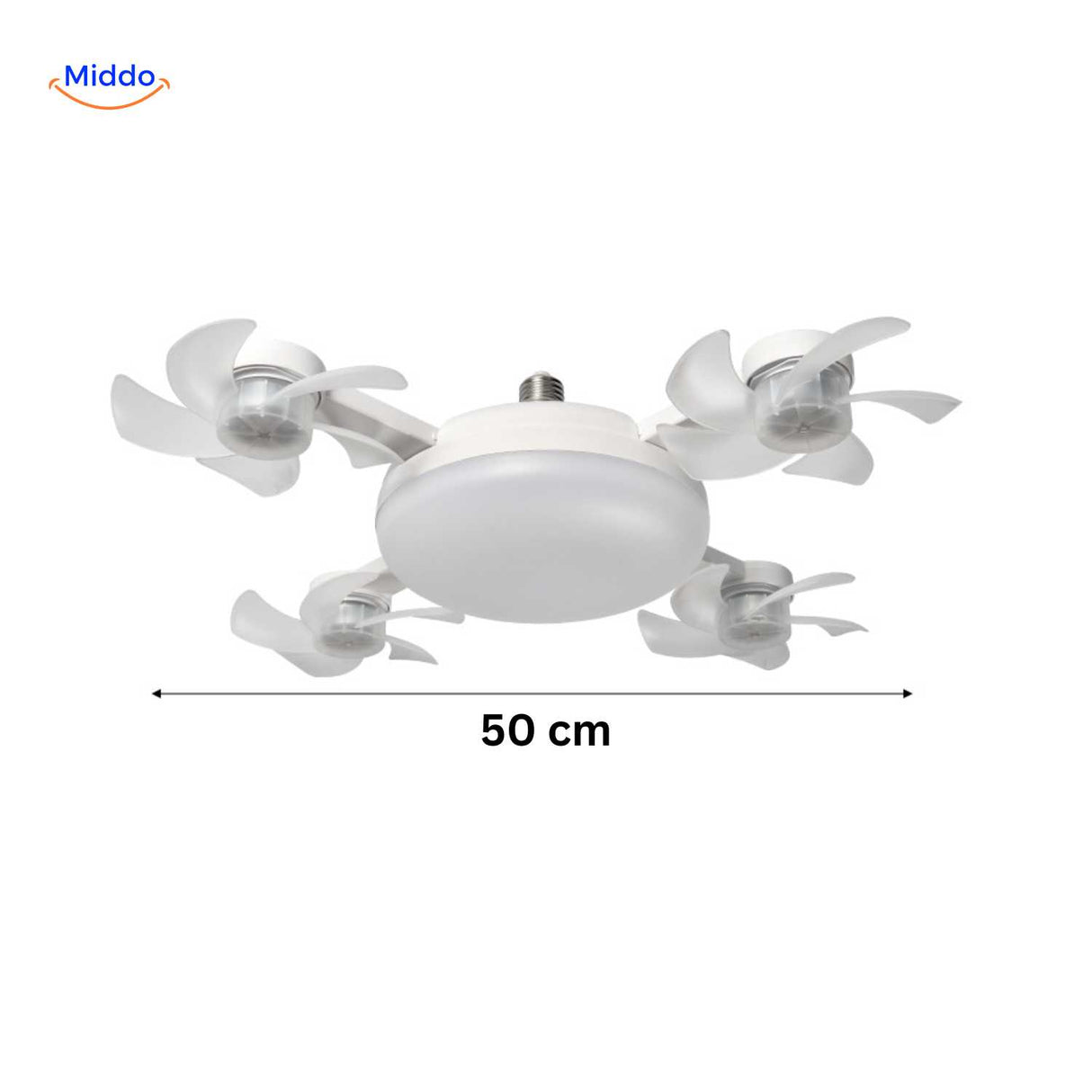 aeroglow ventilatorlamp ledlamp met ventilator 50cm voor thuisgebruik www.middo.nl