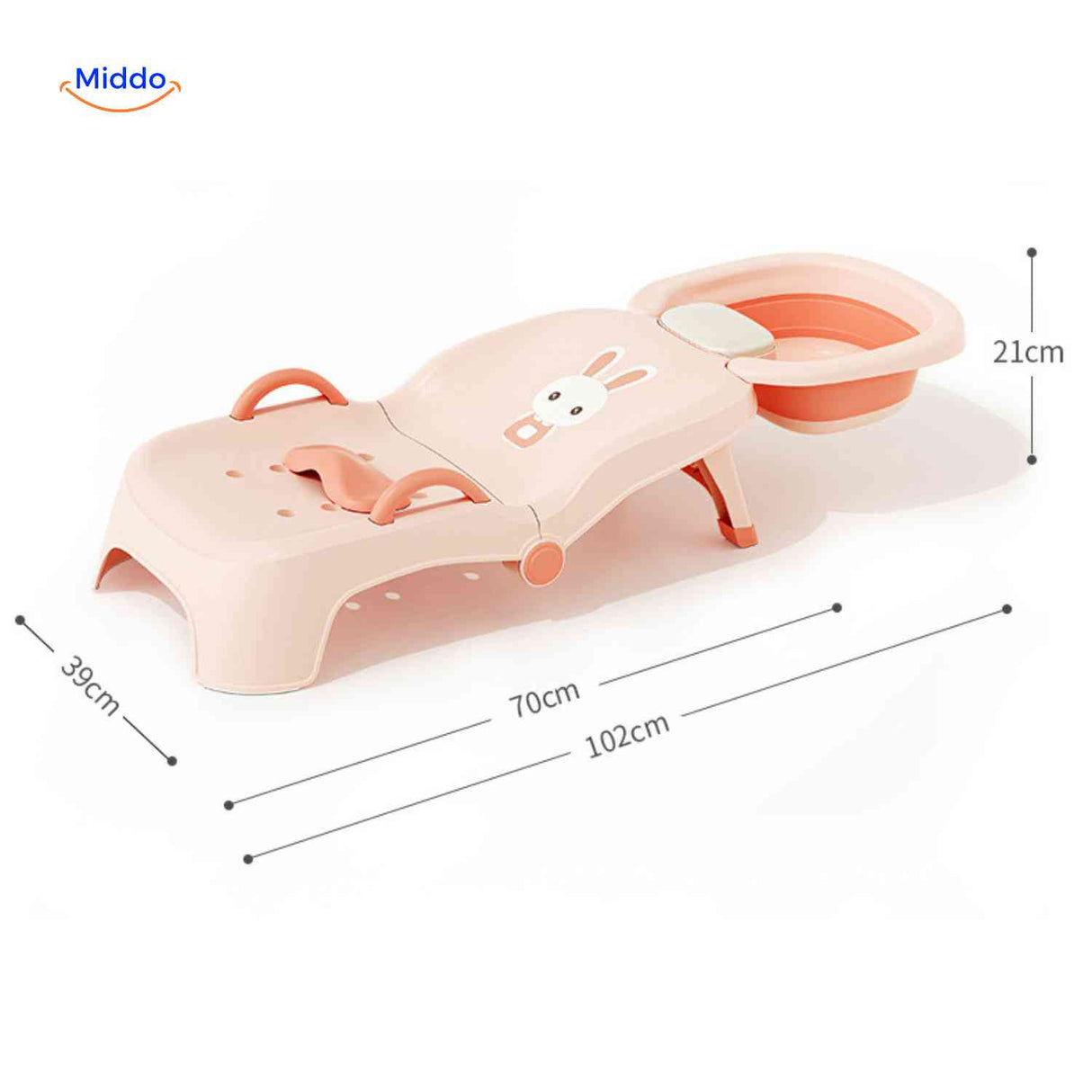 babysEase stoel badzitje met afmetingen en kom www.middo.nl