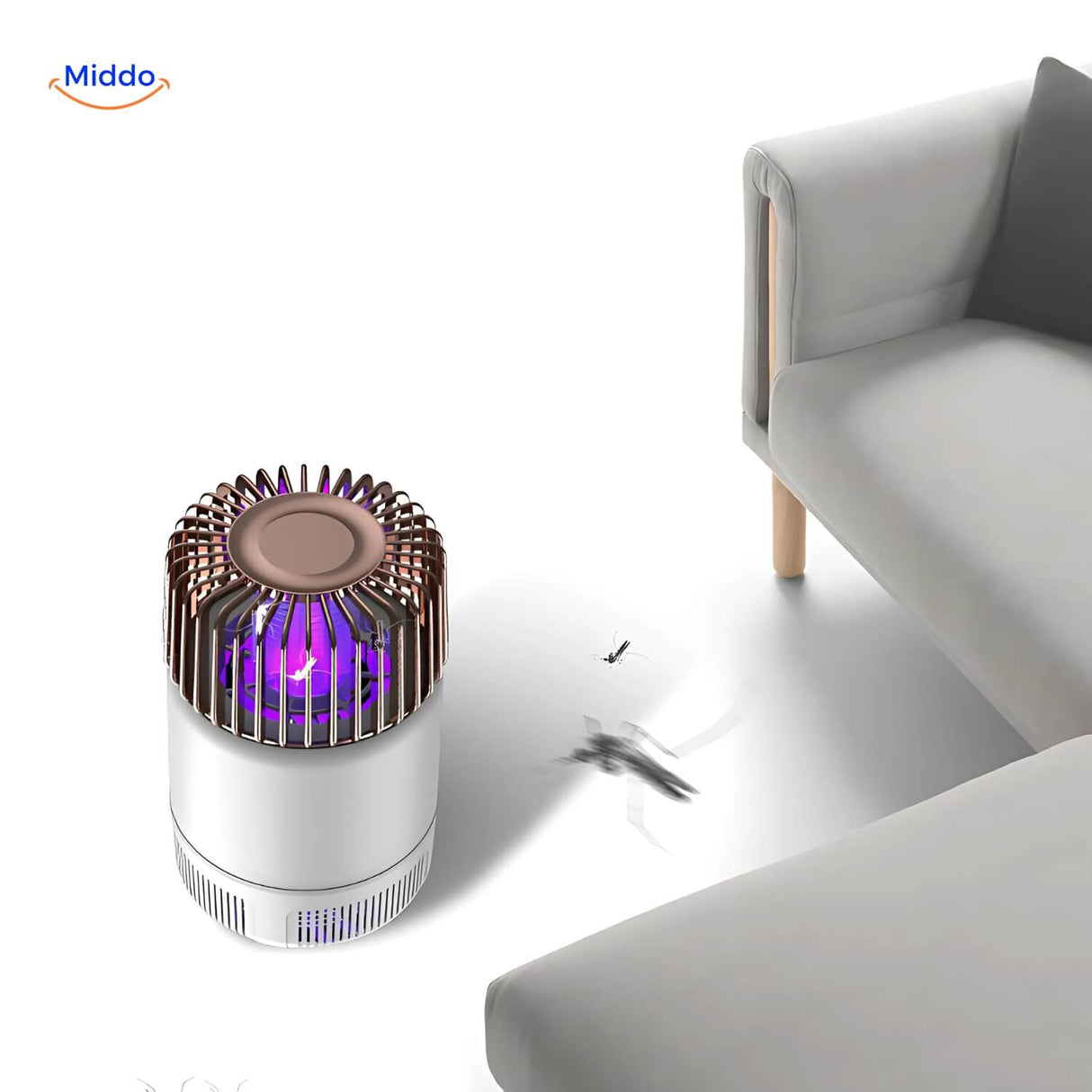 Buzzawaytm Elektrische Muggenlamp in Een Woonkamer