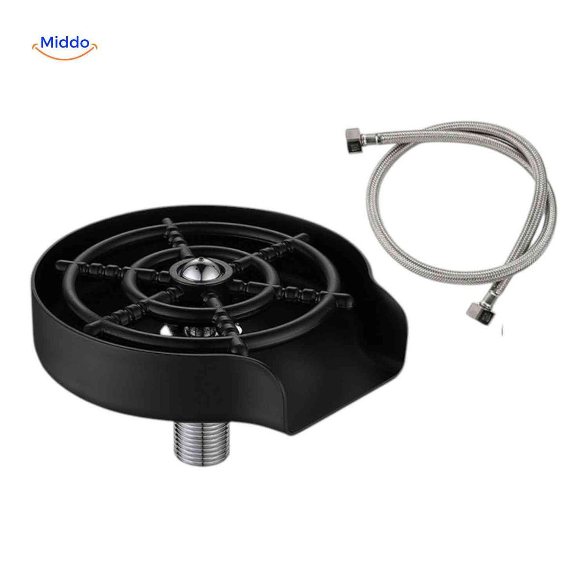 cleantap glazenwasser rvs spoeler met aansluiting www.middo.nl