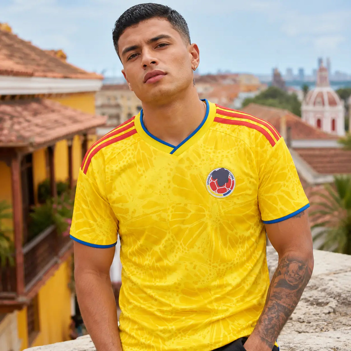 FIFA WK 2026 supportersshirt Colombia geel voetbalshirt voor heren