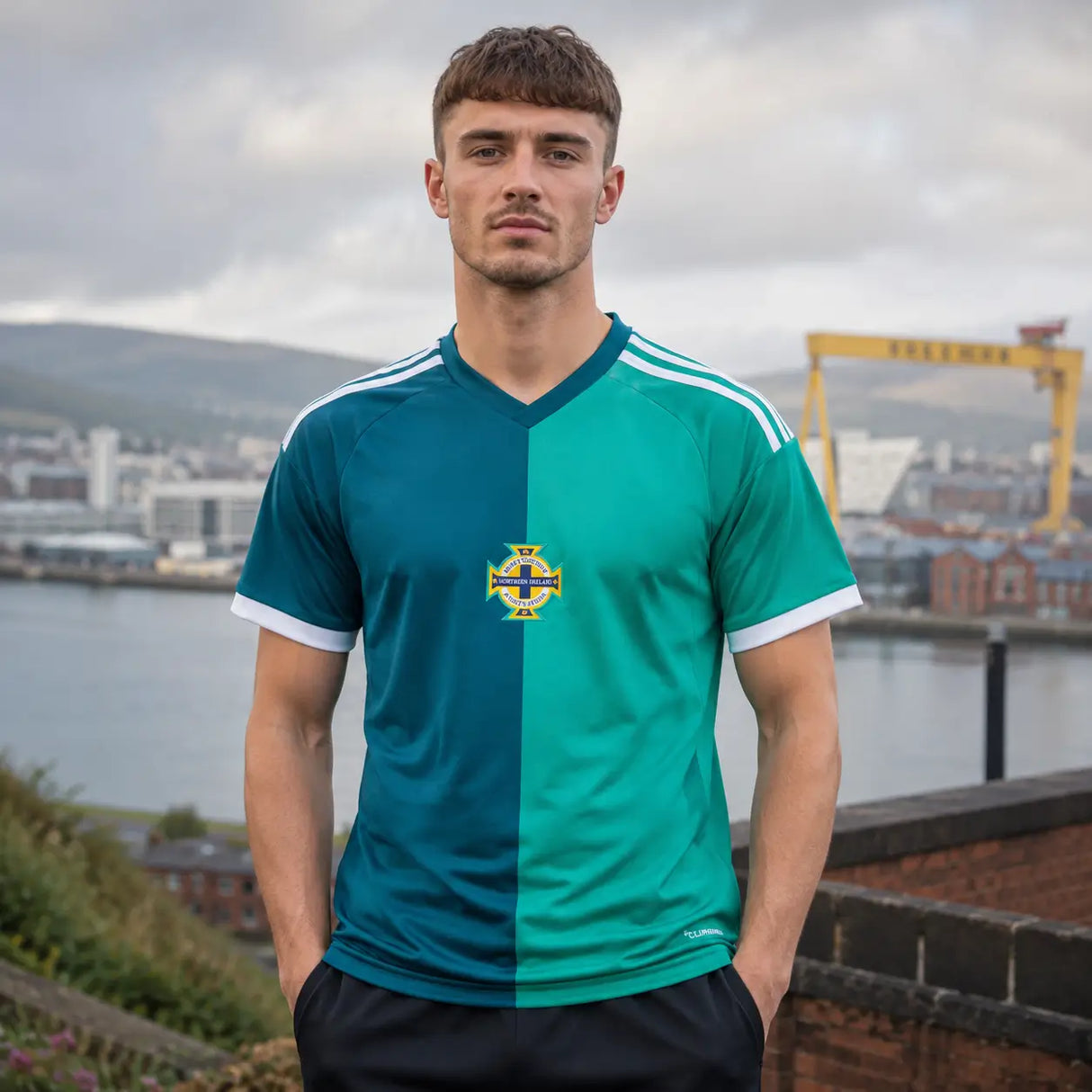 FIFA WK 2026 supportersshirt Noord-Ierland groen voetbalshirt voor heren