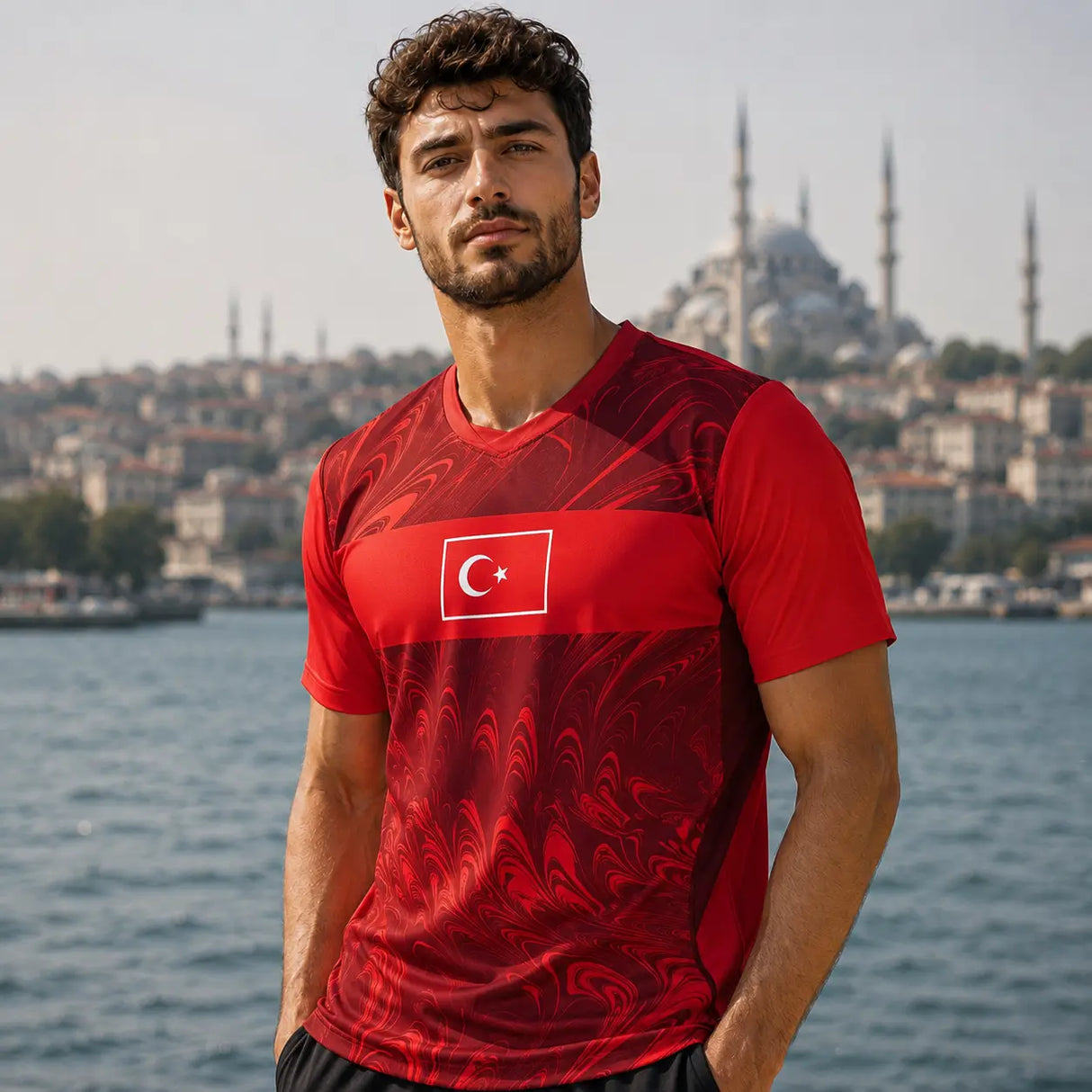 FIFA WK 2026 supportersshirt Turkije rood voetbalshirt voor heren