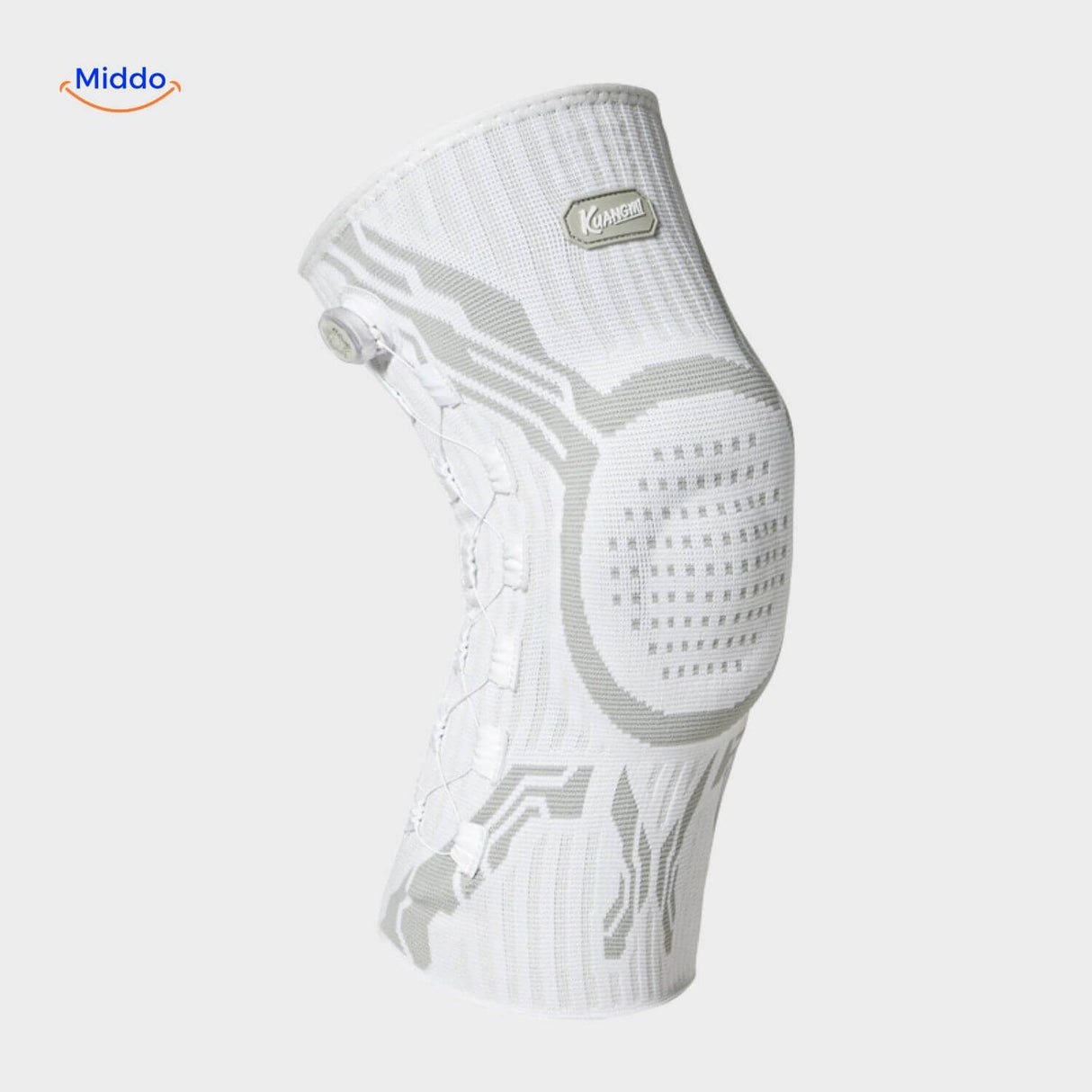 flexiguard kniebrace wit met stabilisatie www.middo.nl