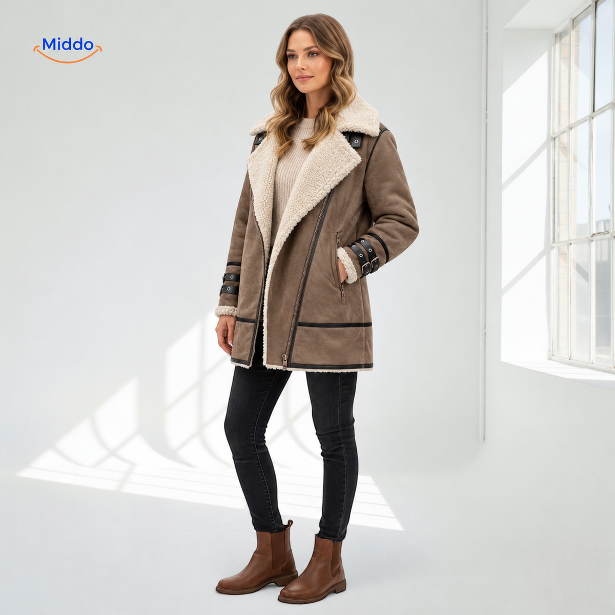 furvia jas volledige outfit met enkellaarsjes www.middo.nl